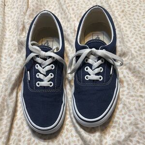 Vans Dark Blue Canvas Sneakers Size 7